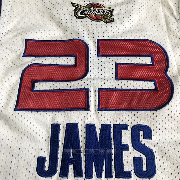 Camiseta All Star 2006 LeBron James #23 Azul Blanco